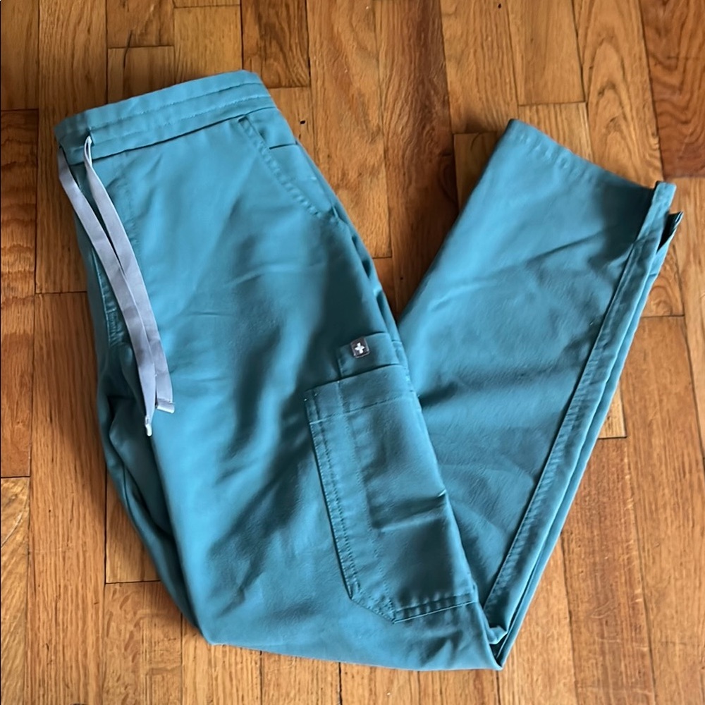 Figs Yola Skinny scrubs XS/P Teal